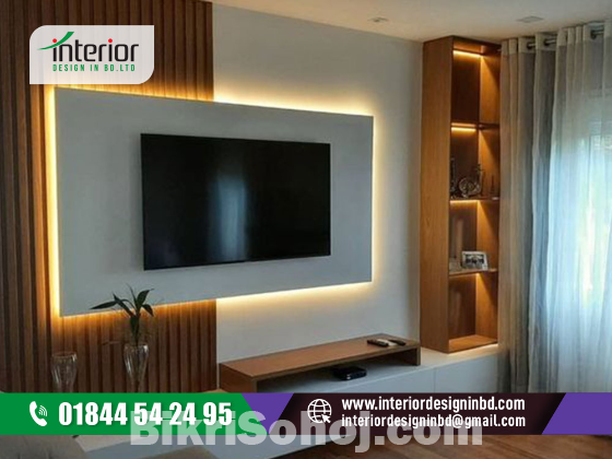 Tv Unit Design In Bangladesh | INTERIOR DESIGN IN BD